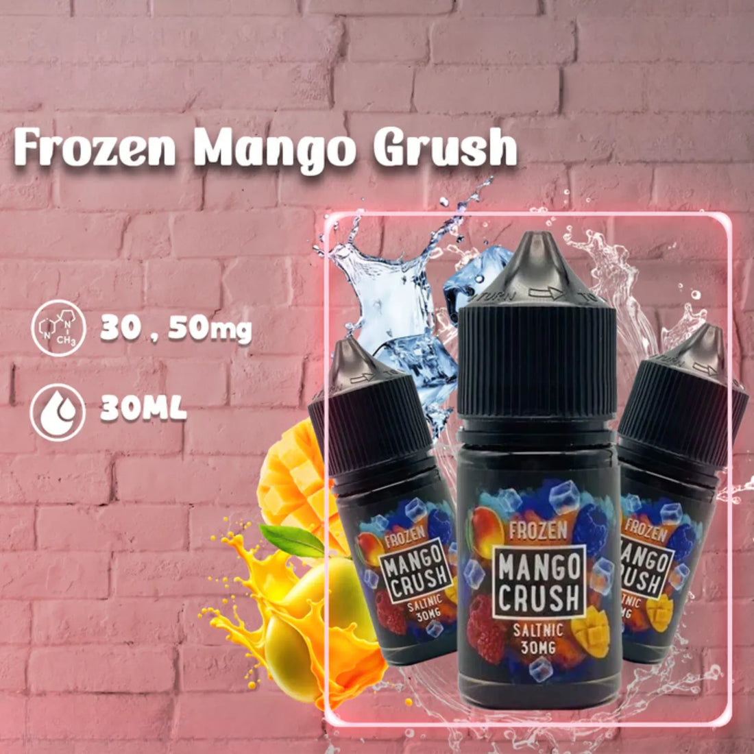 FROZEN MANGO CRUSH SALTNIC 30 ML BY SAM VAPES