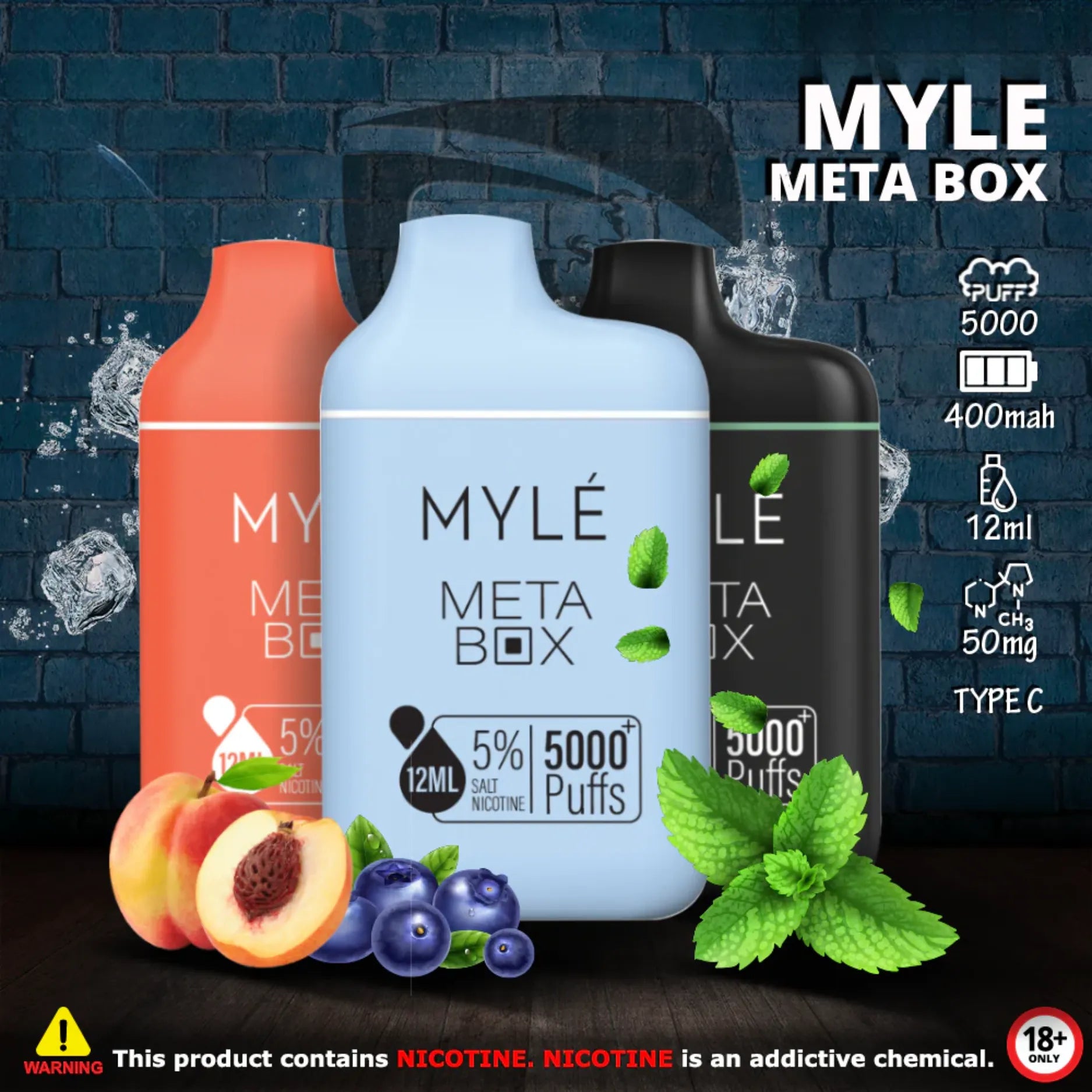 MYLE META BOX DISPOSABLE DEVICE