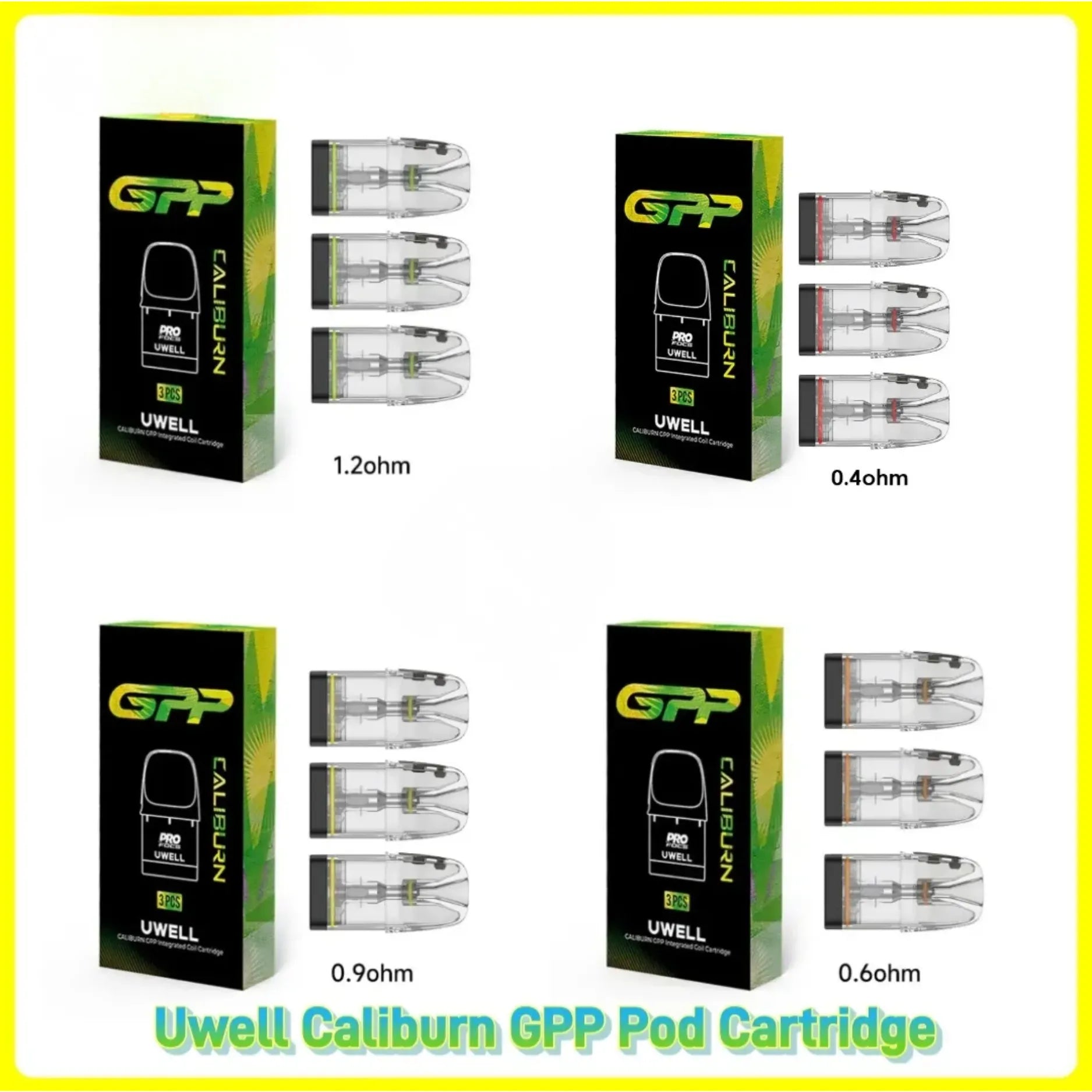 Uwell Caliburn GPP Pod Cartridge 3pcs pack