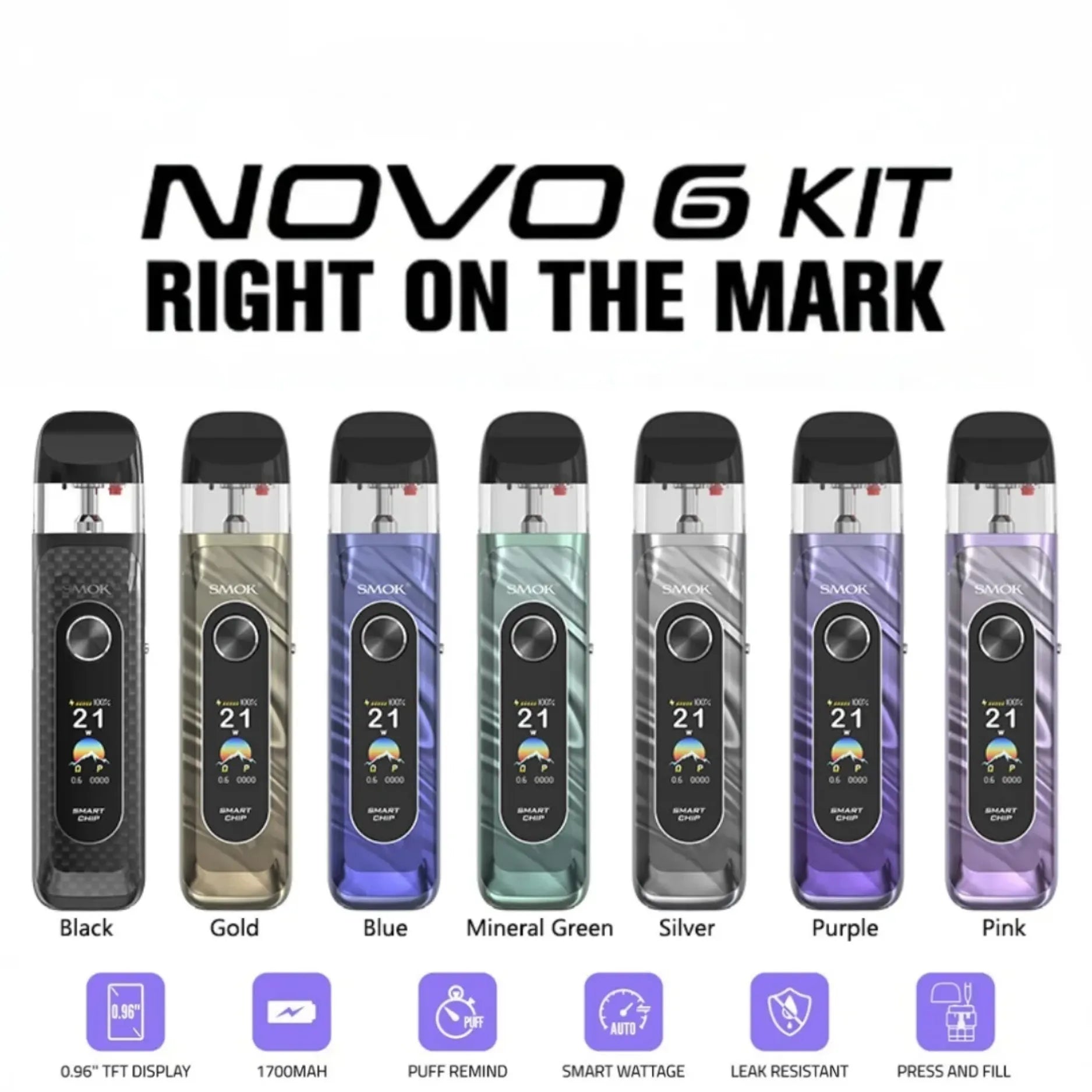 SMOK Novo 6 Pod Kit 40W 1700mAh