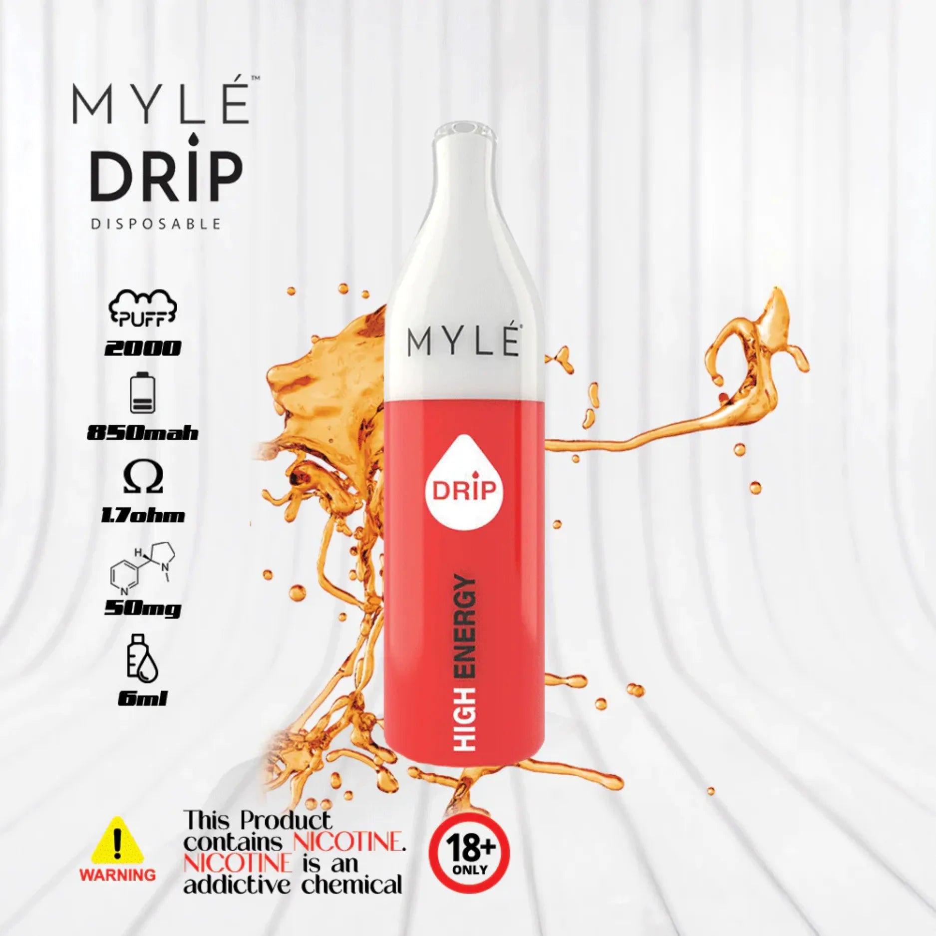 Myle - Drip 2000 Puffs Disposable Pen