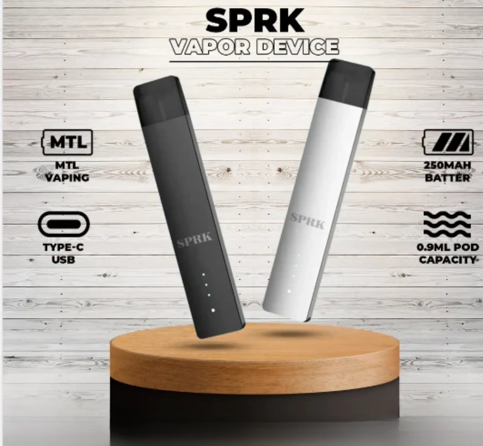 Spark Fiber Kit SPRK VAPOR BASIC POD SYSTEM