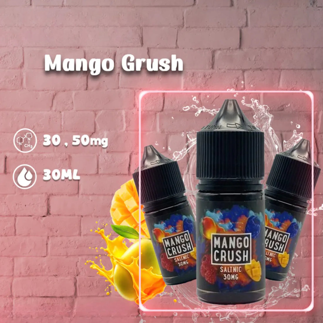 MANGO CRUSH SALTNIC 30 ML BY SAM VAPES