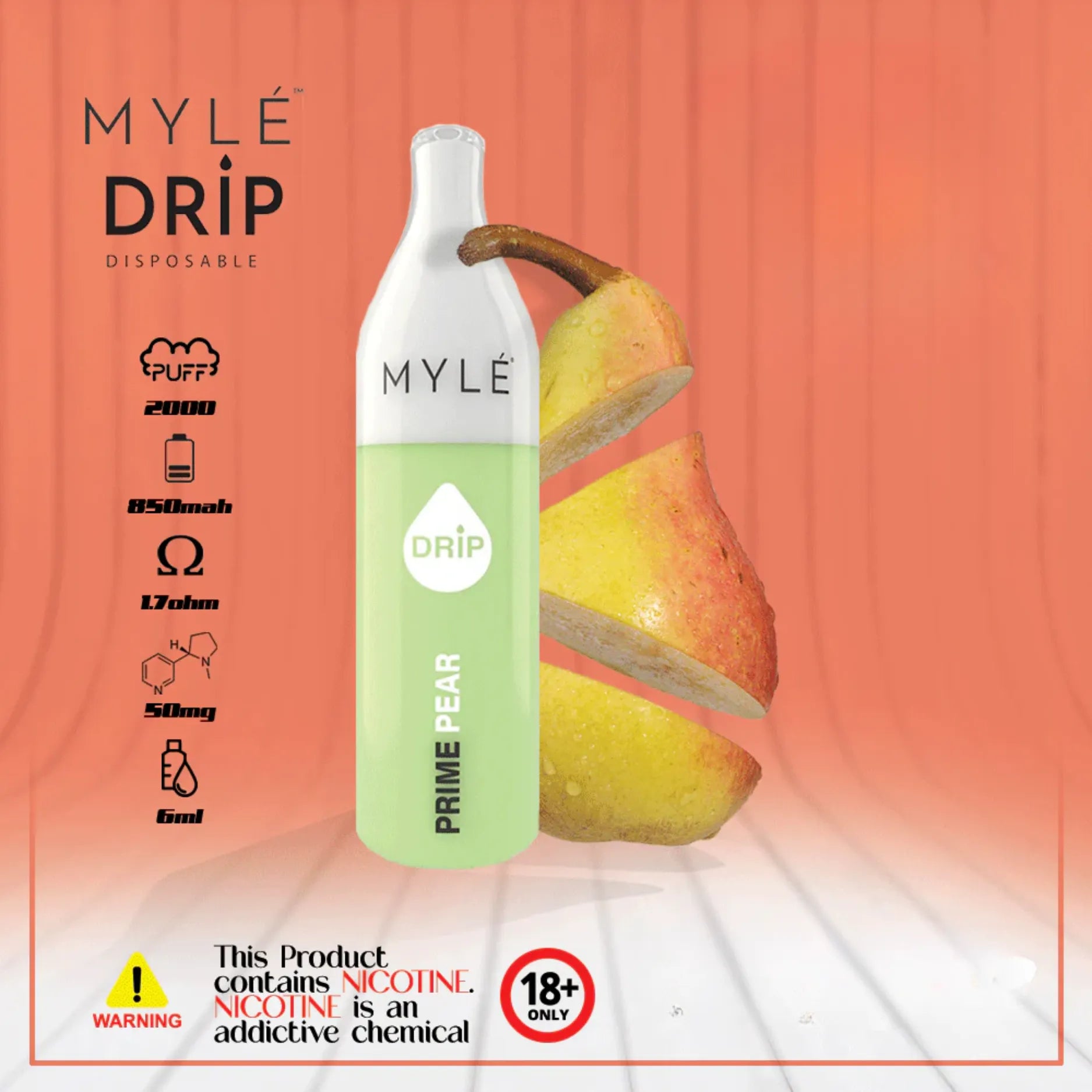 Myle - Drip 2000 Puffs Disposable Pen