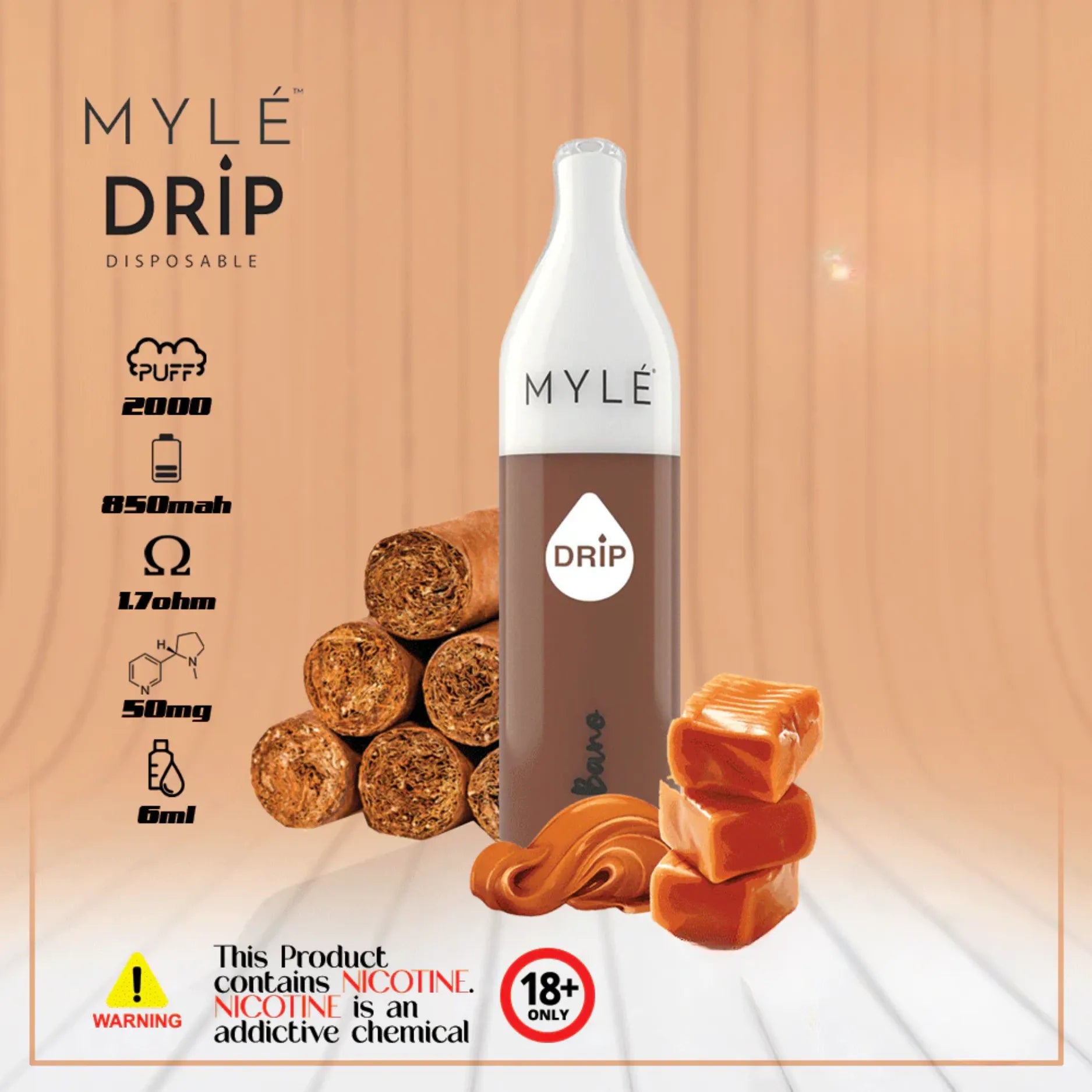 Myle - Drip 2000 Puffs Disposable Pen
