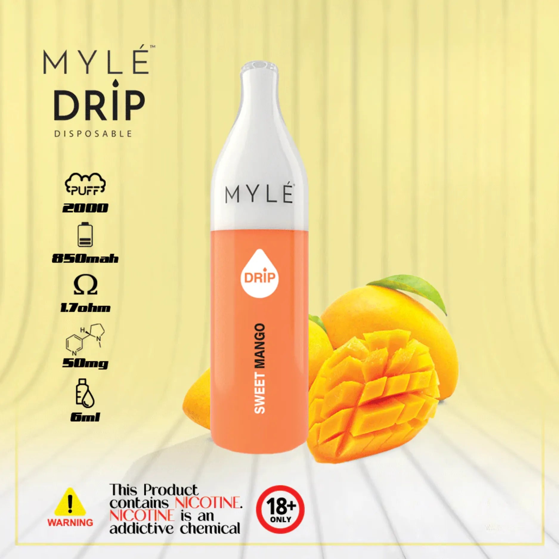 Myle - Drip 2000 Puffs Disposable Pen