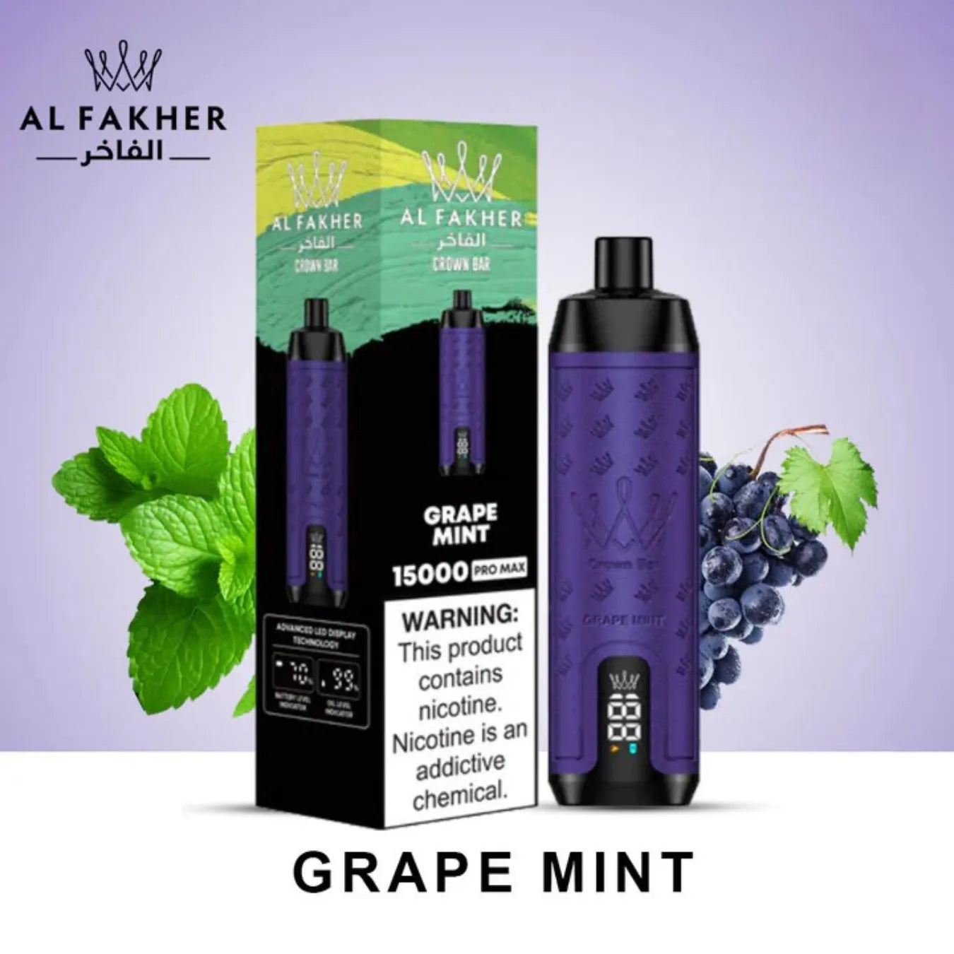 AL FAKHER CROWN BAR 15000 PUFFS DISPOSABLE