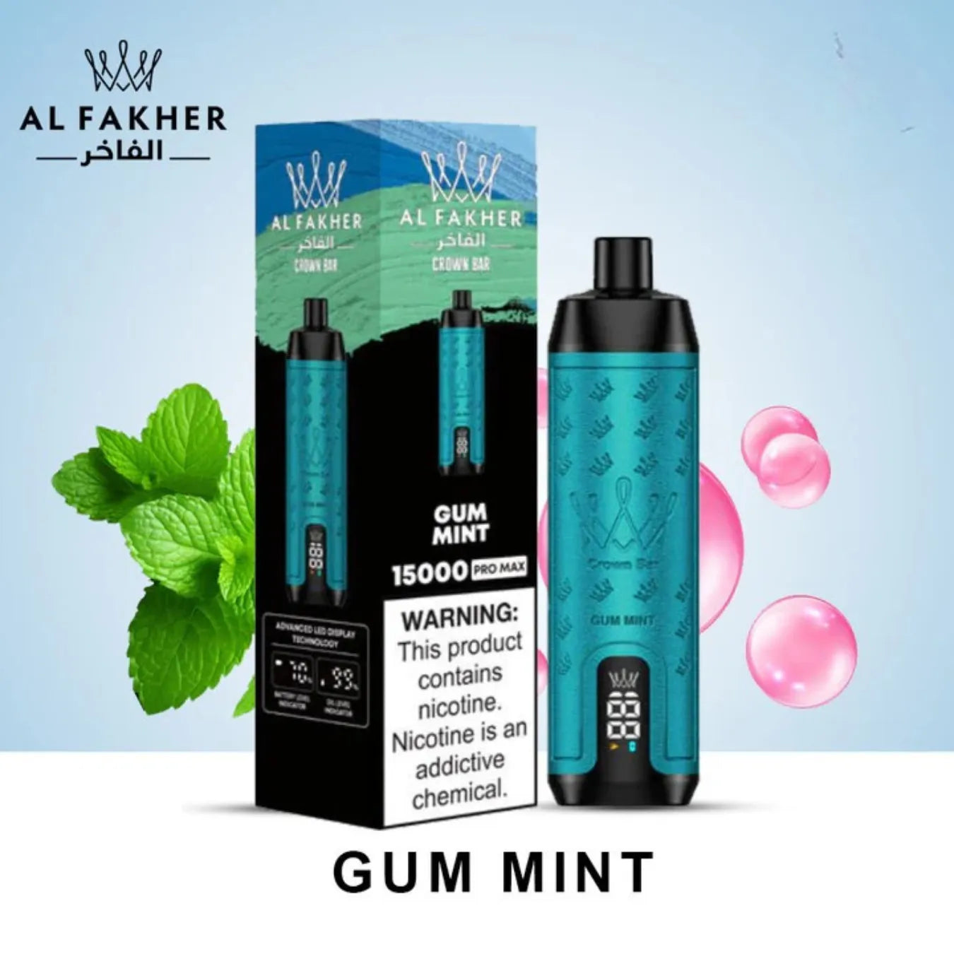 AL FAKHER CROWN BAR 15000 PUFFS DISPOSABLE
