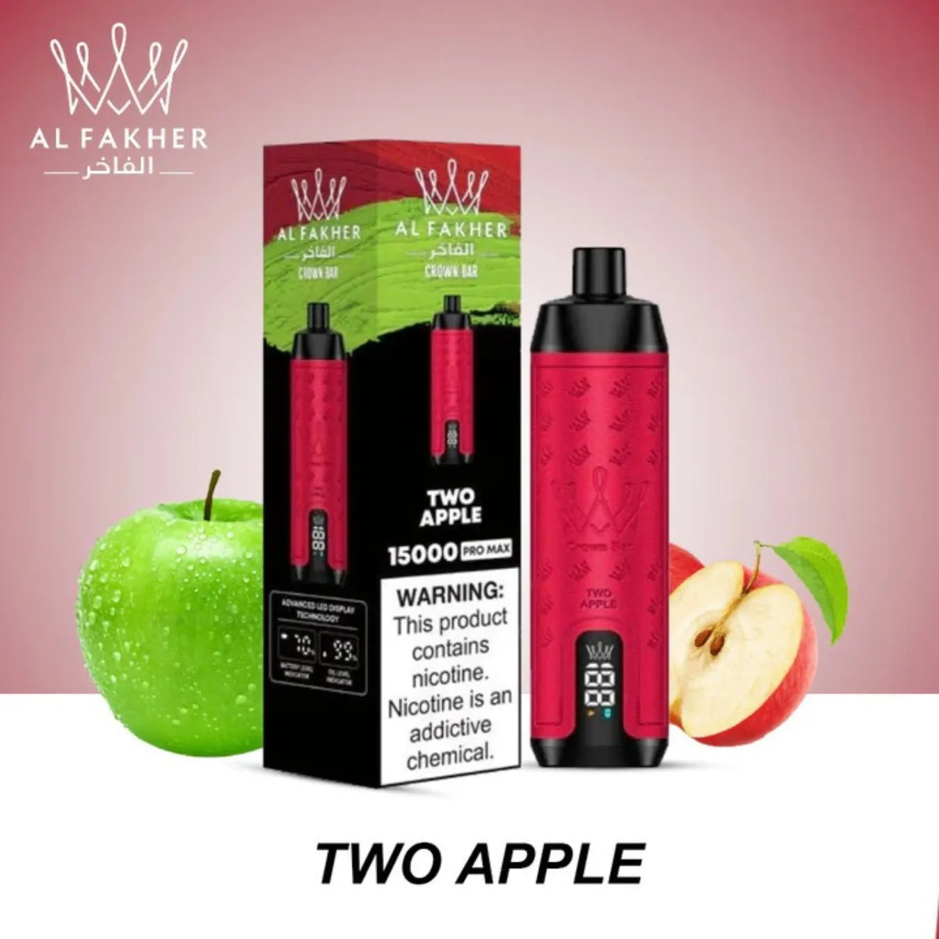 AL FAKHER CROWN BAR 15000 PUFFS DISPOSABLE