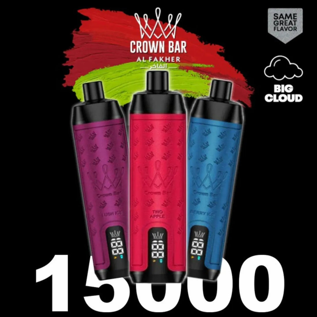 AL FAKHER CROWN BAR 15000 PUFFS DISPOSABLE