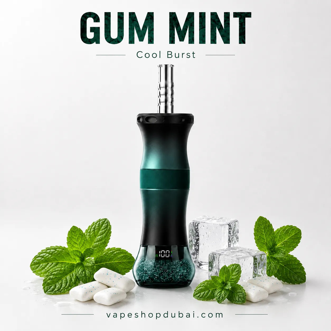 Al Fakher Crown Bar E Hose X 60000 Puffs Hookah Disposable Vape gum mint