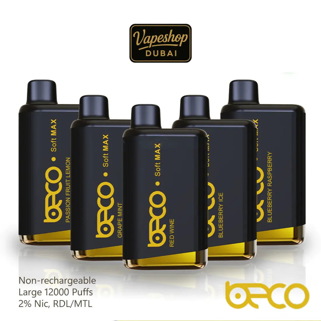 Beco Soft Max 12000 Puffs Disposable Vape 20mg in Dubai, UAE