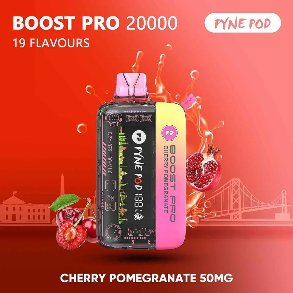 PYNE POD Boost Pro 20000 Puffs Disposable Vape 5% Nicotine in Dubai