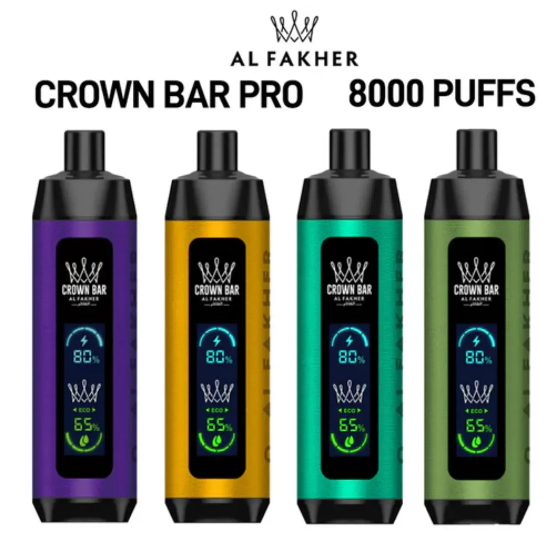 Crown Bar Al Fakher Pro 8000 Puffs Disposable Vape Dual Mode in Dubai