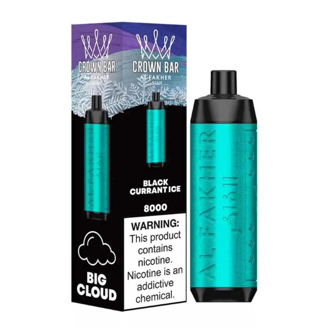 Crown Bar Al Fakher 8000 Puffs 50mg Disposable Vape in Dubai, UAE