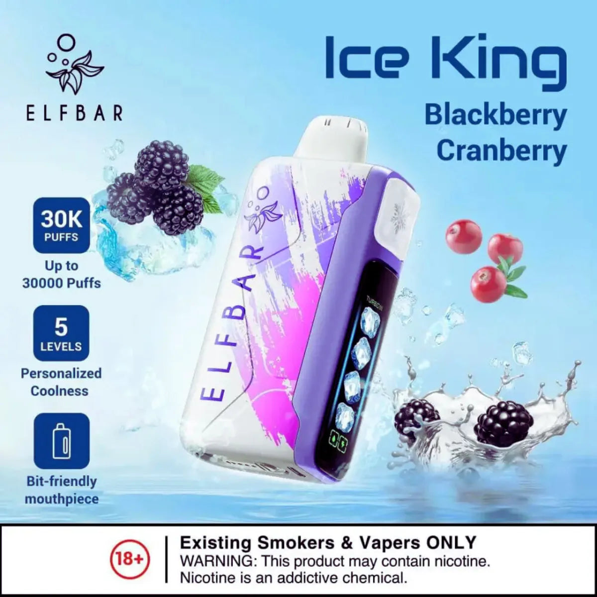 Elf Bar Ice King 30000 Puffs Disposable Vape in Dubai, UAE