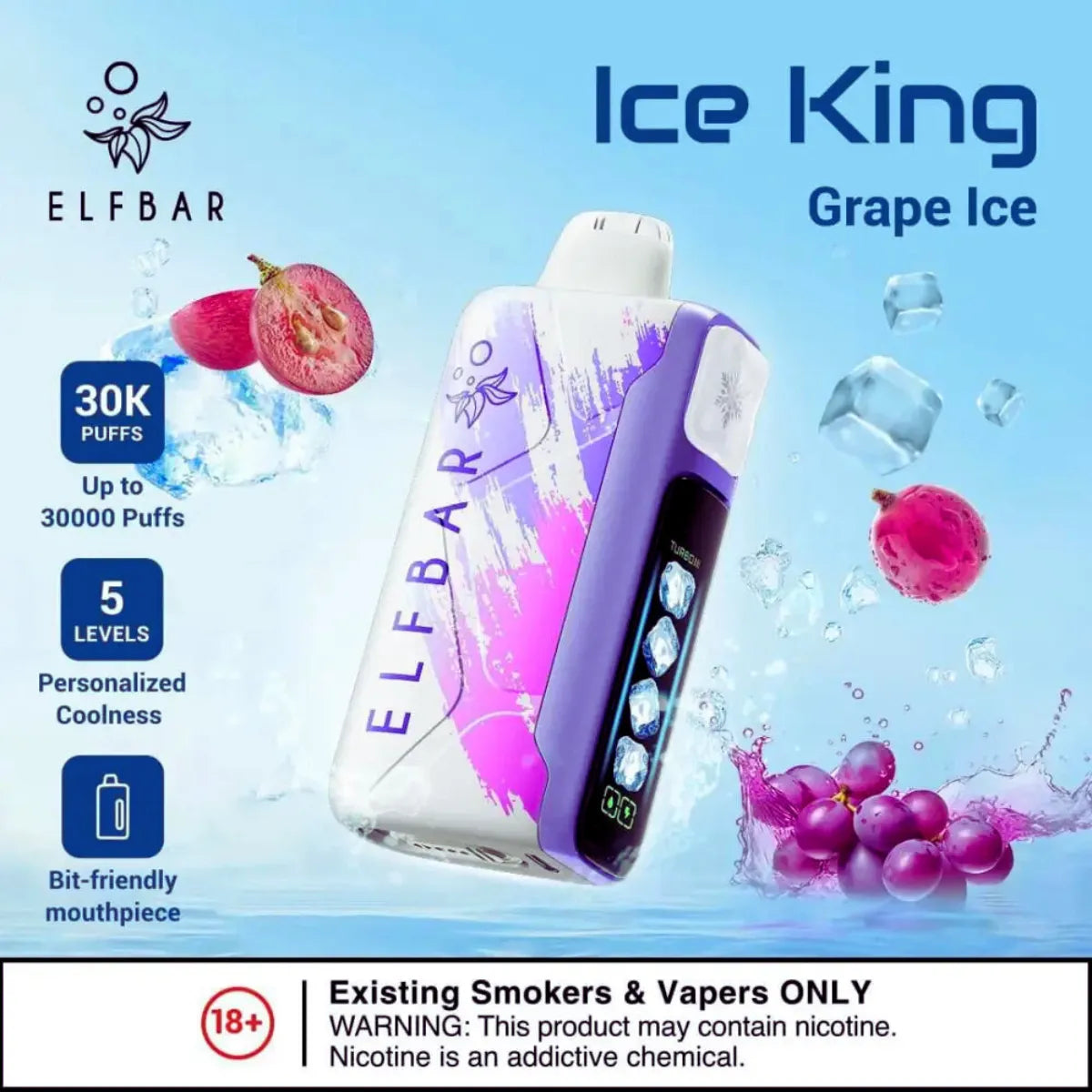 Elf Bar Ice King 30000 Puffs Disposable Vape in Dubai, UAE