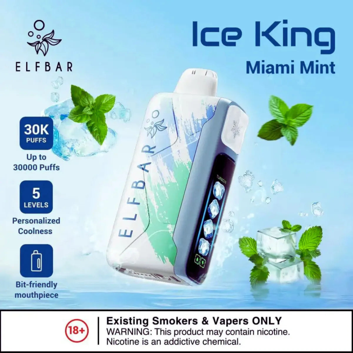 Elf Bar Ice King 30000 Puffs Disposable Vape in Dubai, UAE