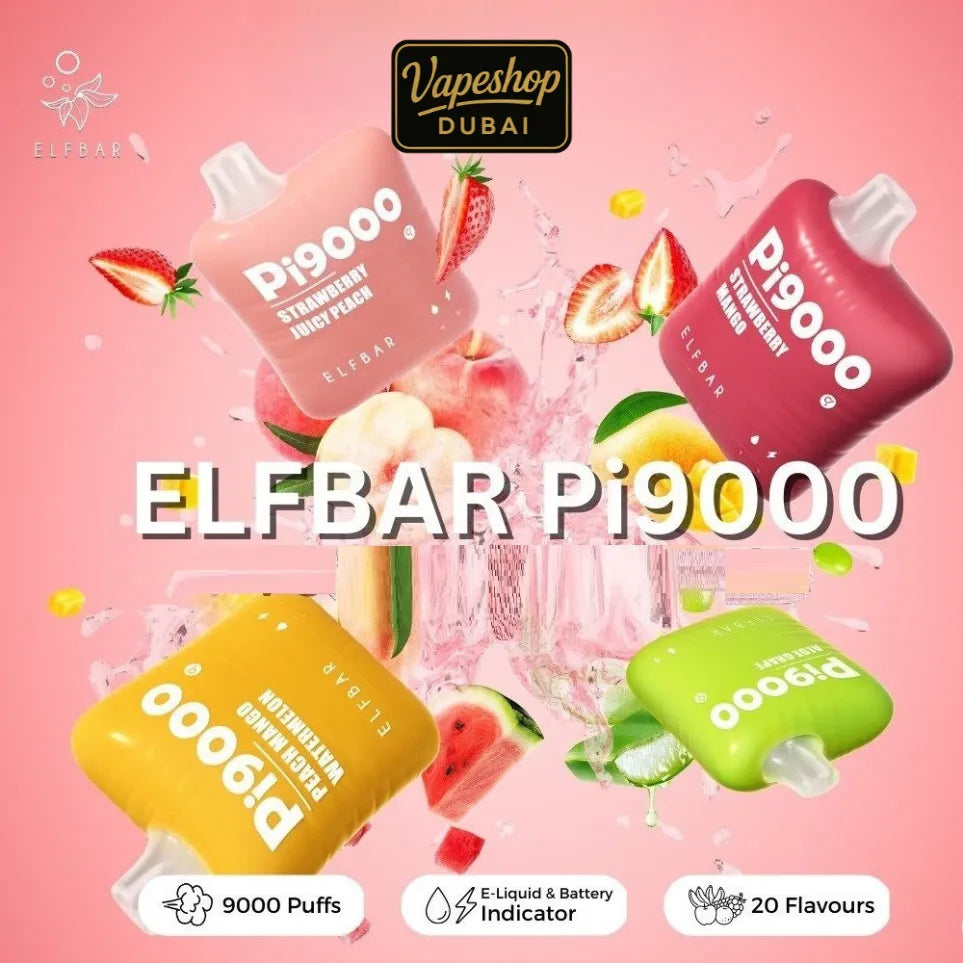 Elf Bar Pi9000 Puffs Disposable Vape 5% Nicotine in Dubai