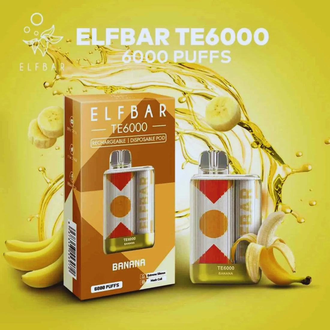 Elf Bar TE 6000 Puffs 50mg Disposable Vape in Dubai, UAE