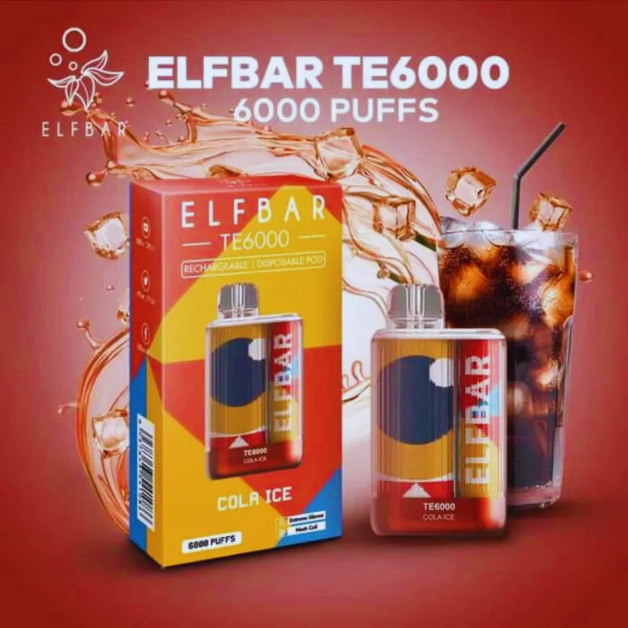 Elf Bar TE 6000 Puffs 50mg Disposable Vape in Dubai, UAE