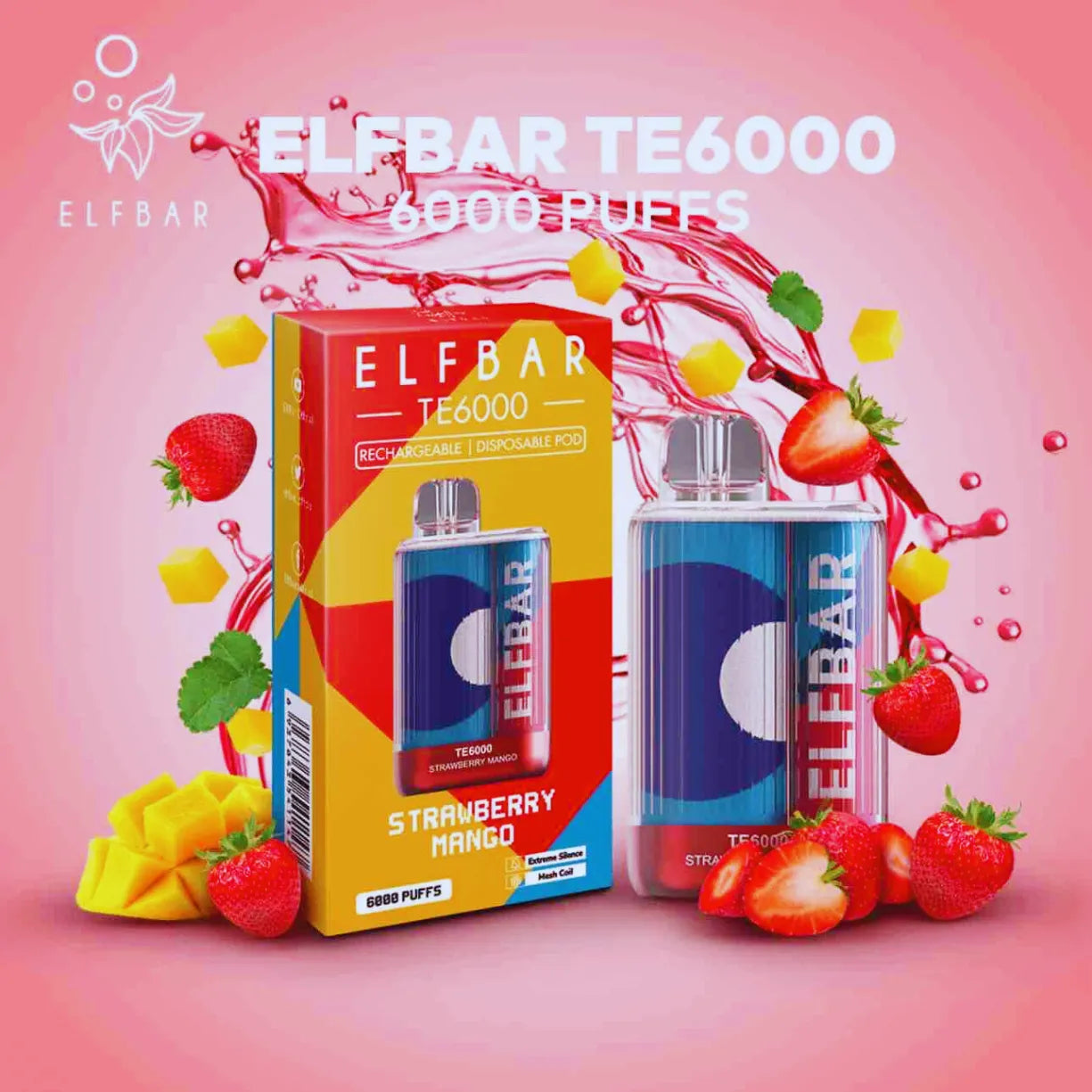 Elf Bar TE 6000 Puffs 50mg Disposable Vape in Dubai, UAE