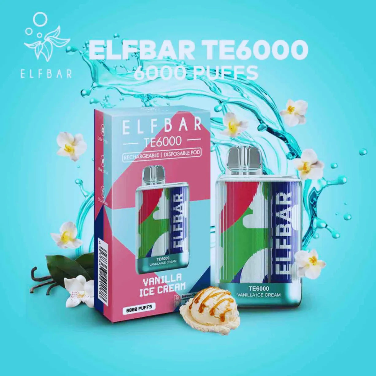 Elf Bar TE 6000 Puffs 50mg Disposable Vape in Dubai, UAE
