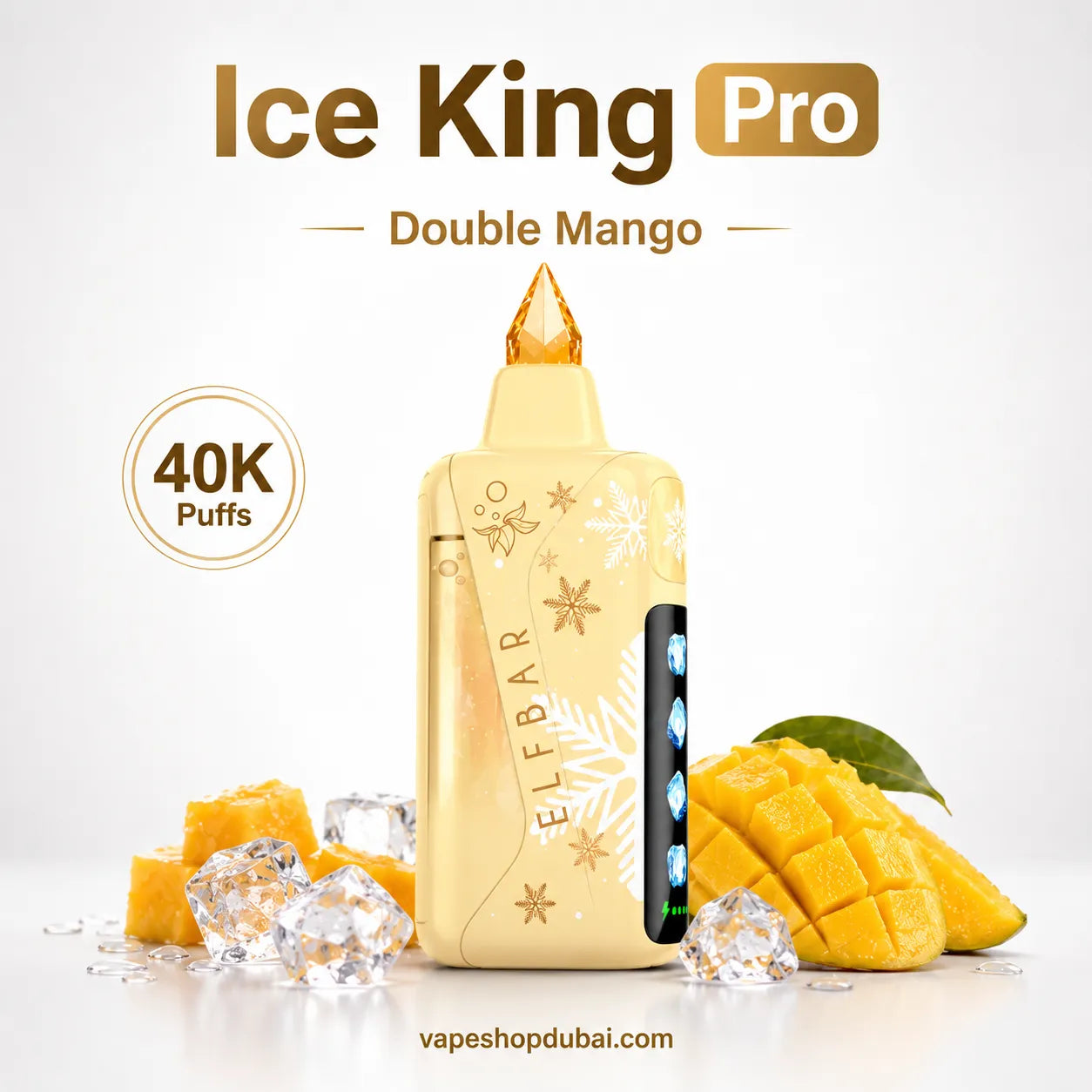 Elfbar Ice King Pro double mango  disposable vape device