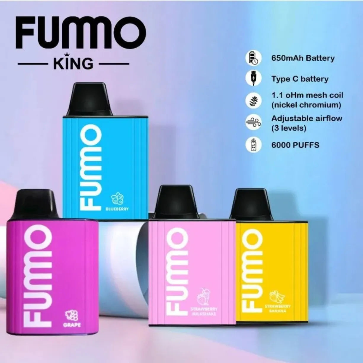 FUMMO KING 6000 Puffs Disposable Vape in UAE