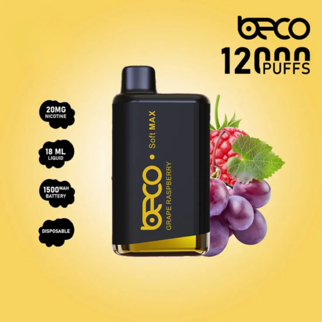 Beco Soft Max 12000 Puffs Disposable Vape 20mg in Dubai, UAE