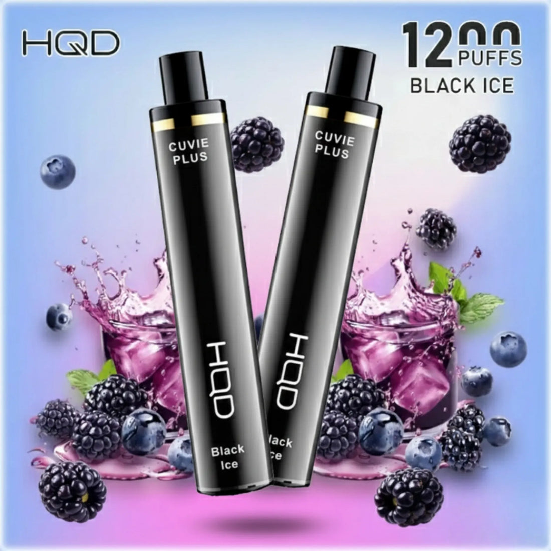 HQD Black Ice 1200 Puffs Cuvie Plus Disposable Vape 50mg