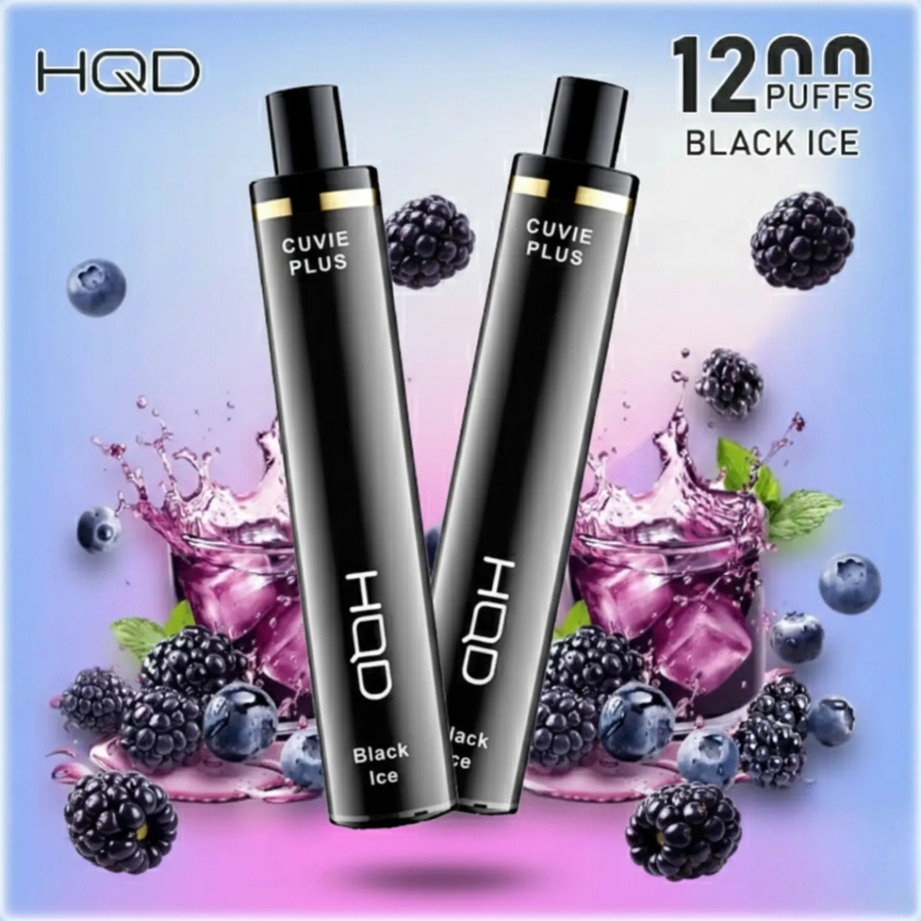 HQD Black Ice 1200 Puffs Cuvie Plus Disposable Vape 50mg