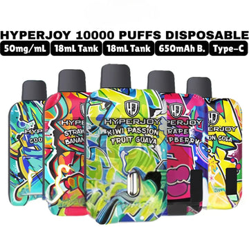 HYPERJOY 10000 Puffs 5% Nicotine Disposable Vape