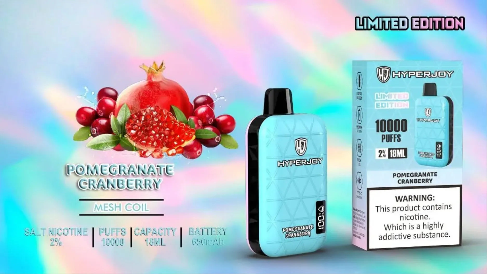HYPERJOY Limited Edition 10000 Puffs Disposable Vape