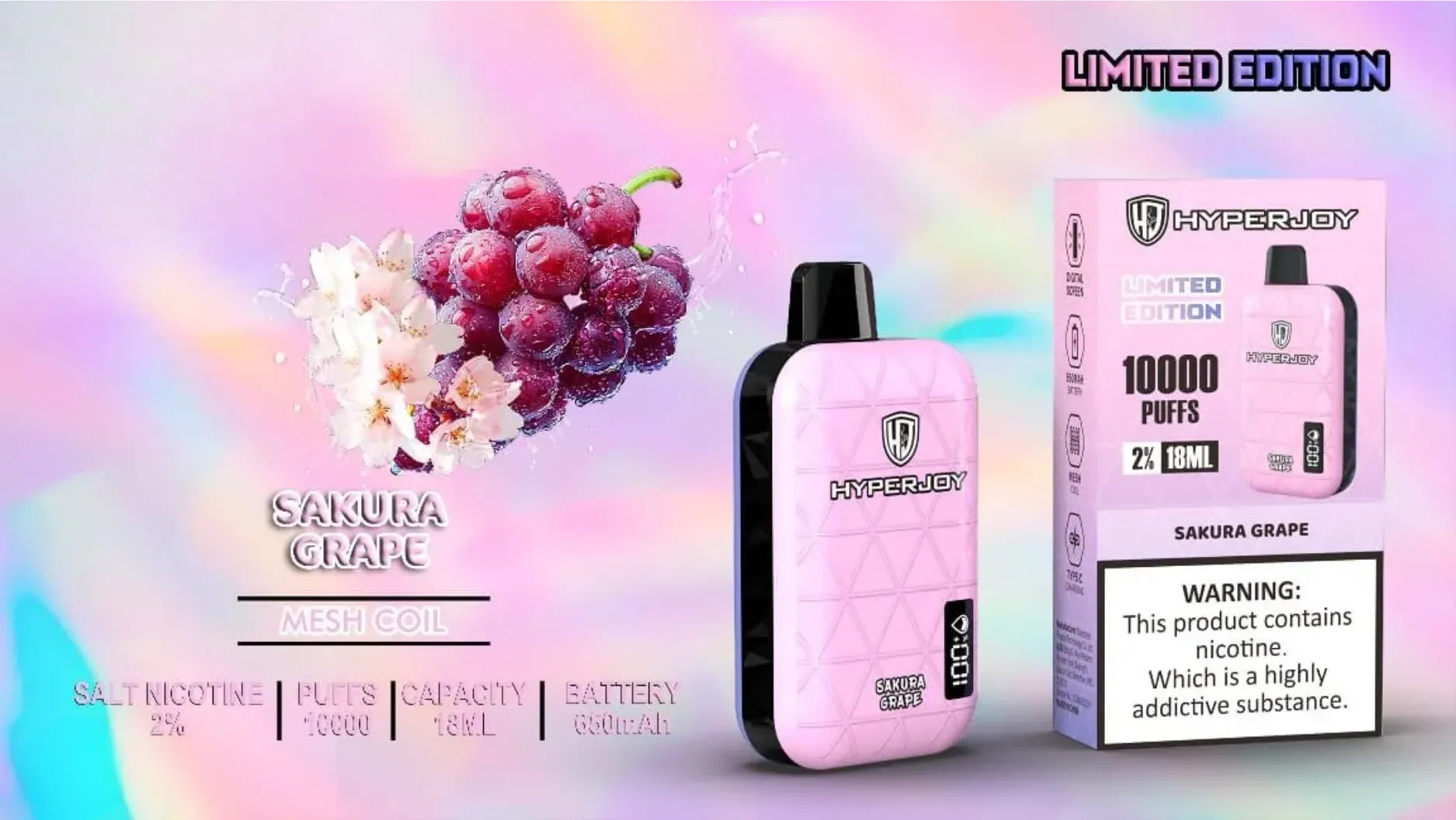 HYPERJOY Limited Edition 10000 Puffs Disposable Vape