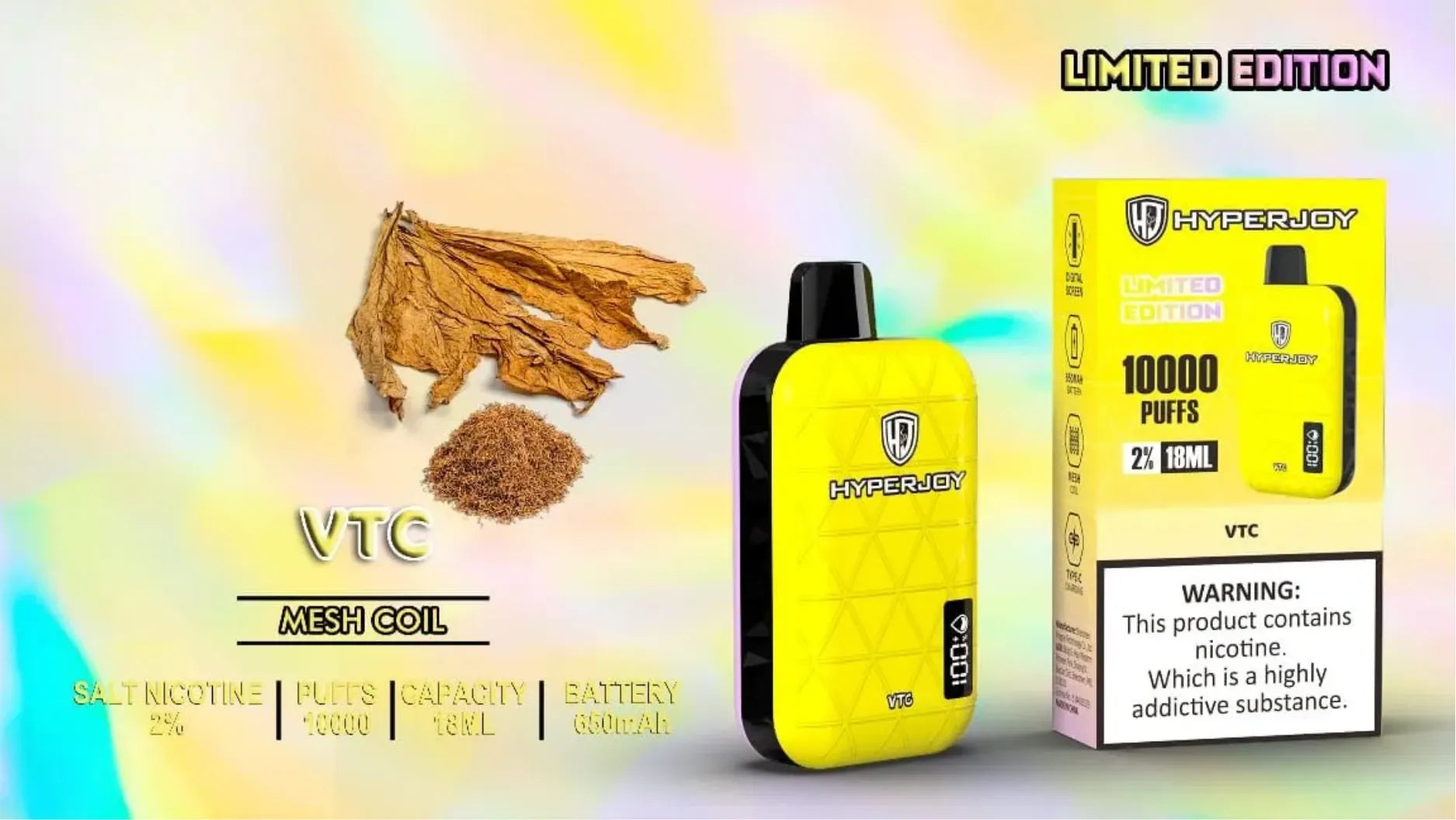 HYPERJOY Limited Edition 10000 Puffs Disposable Vape
