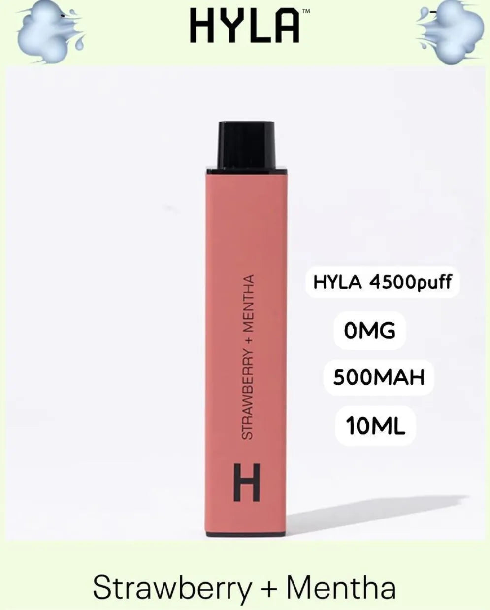 Hyla Dopa 4500 Puffs 0% Nicotine Disposable Vape in Dubai