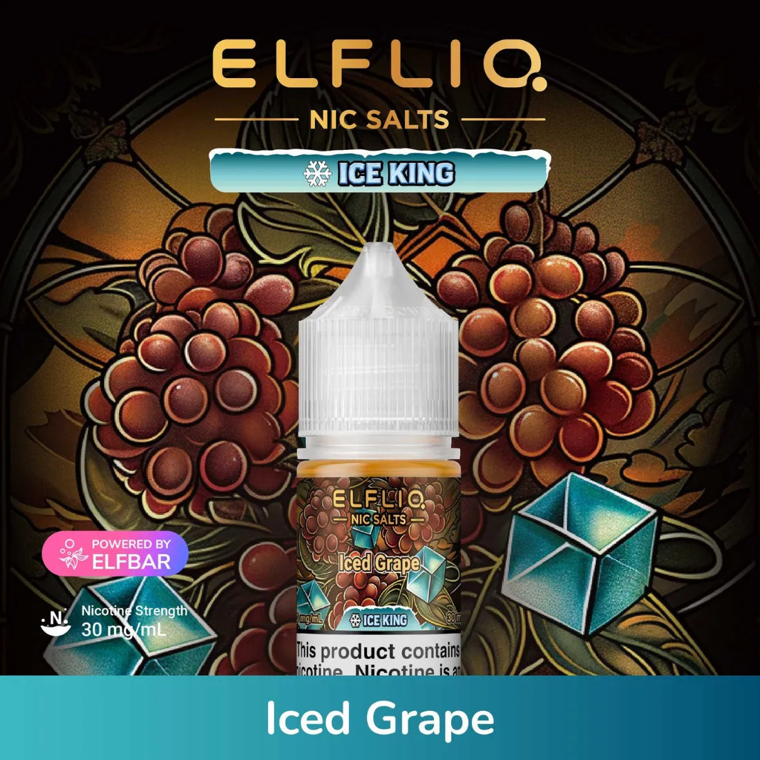 Elfliq Nic Salts Ice King 30ml E-liquid by Elf Bar in Dubai, UAE