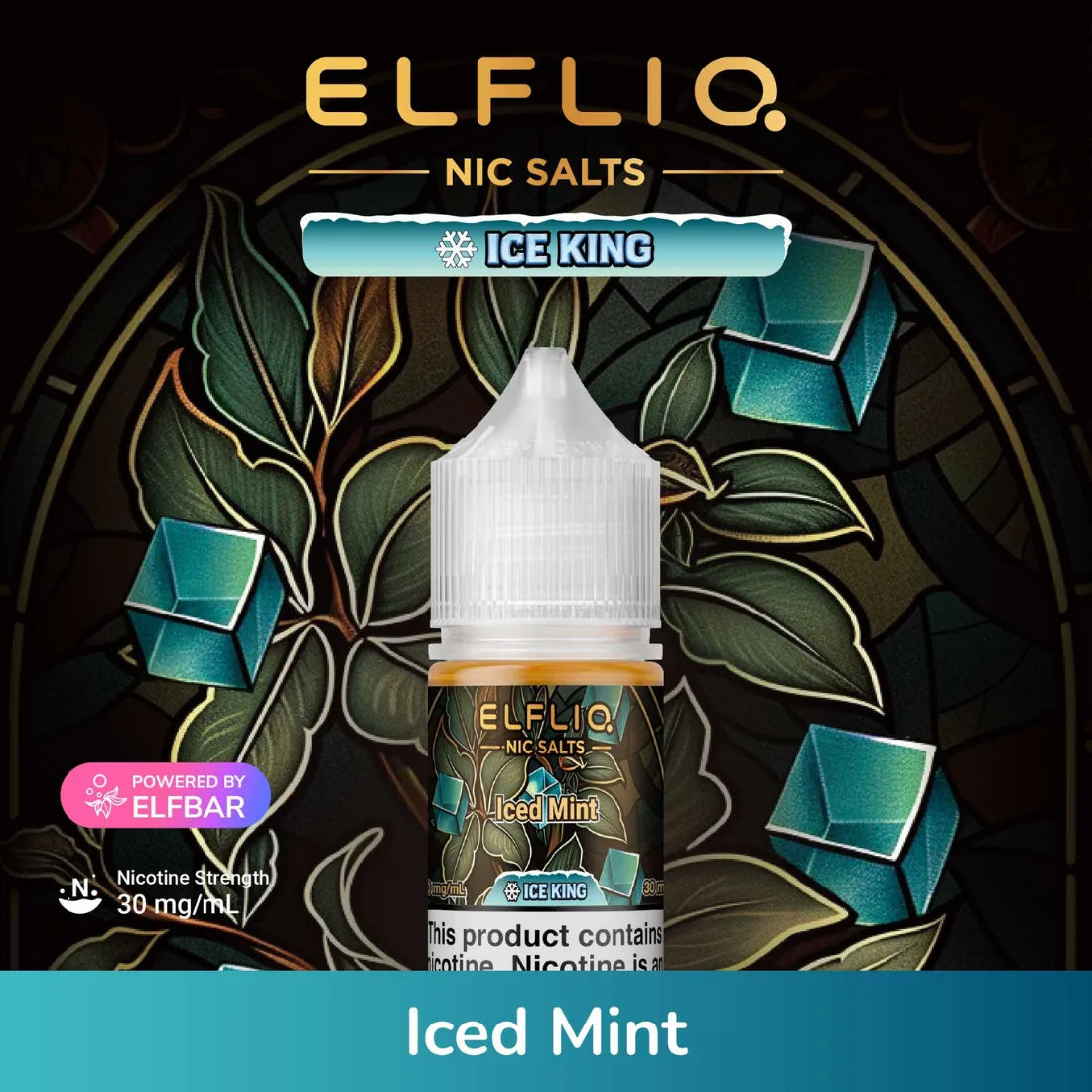 Elfliq Nic Salts Ice King 30ml E-liquid by Elf Bar in Dubai, UAE