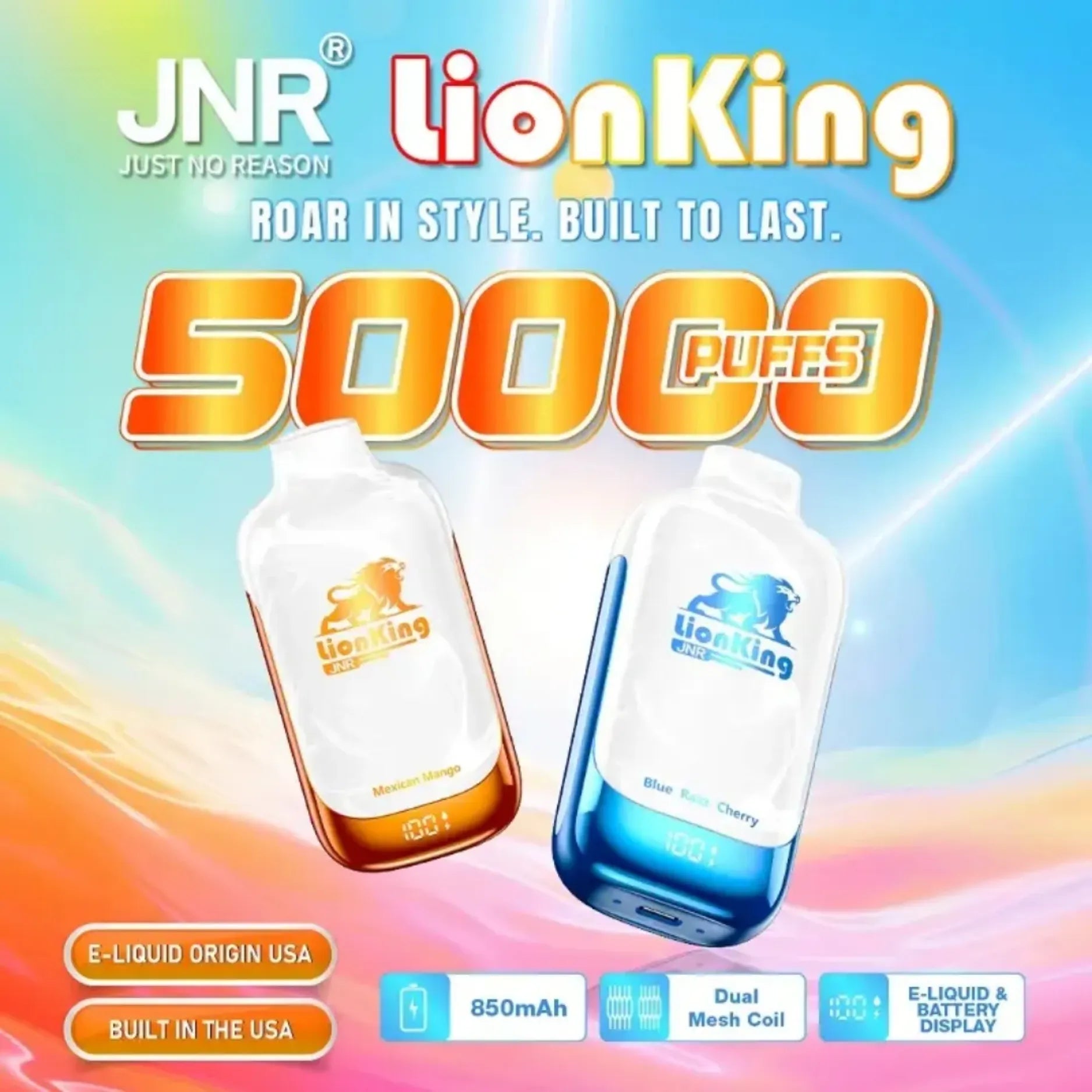 JNR Lionking 50000 Puffs Disposable Vape 50mg