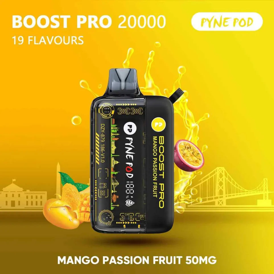 PYNE POD Boost Pro 20000 Puffs Disposable Vape 5% Nicotine in Dubai