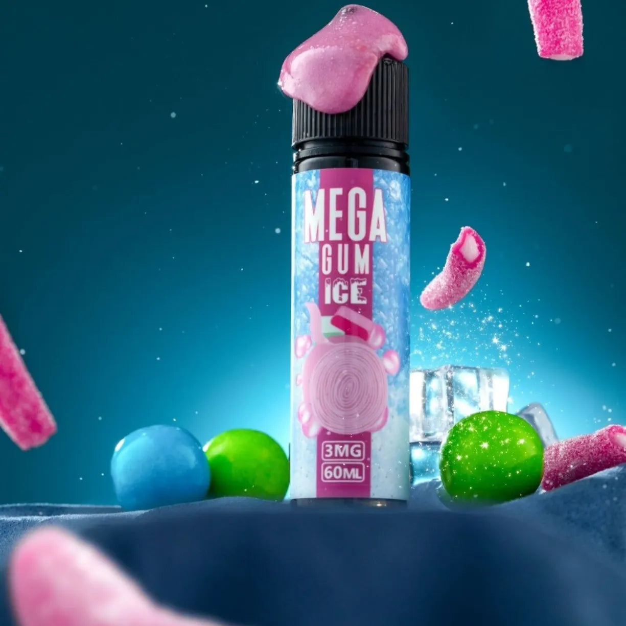 MEGA 60ML VAPE E-LIQUID 3MG JUICE IN DUBAI