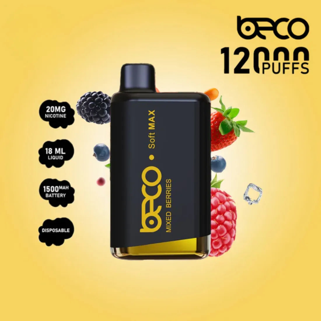 Beco Soft Max 12000 Puffs Disposable Vape 20mg in Dubai, UAE