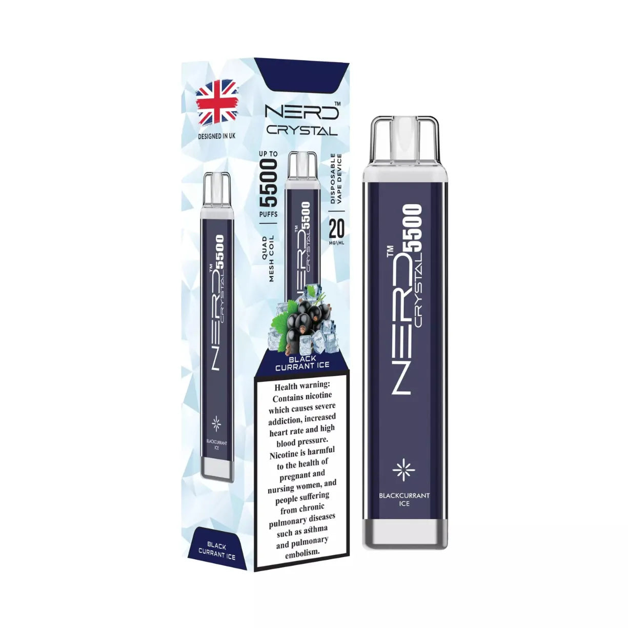 Nerd Crystal 5500 Puffs Disposable Vape in Dubai, UAE