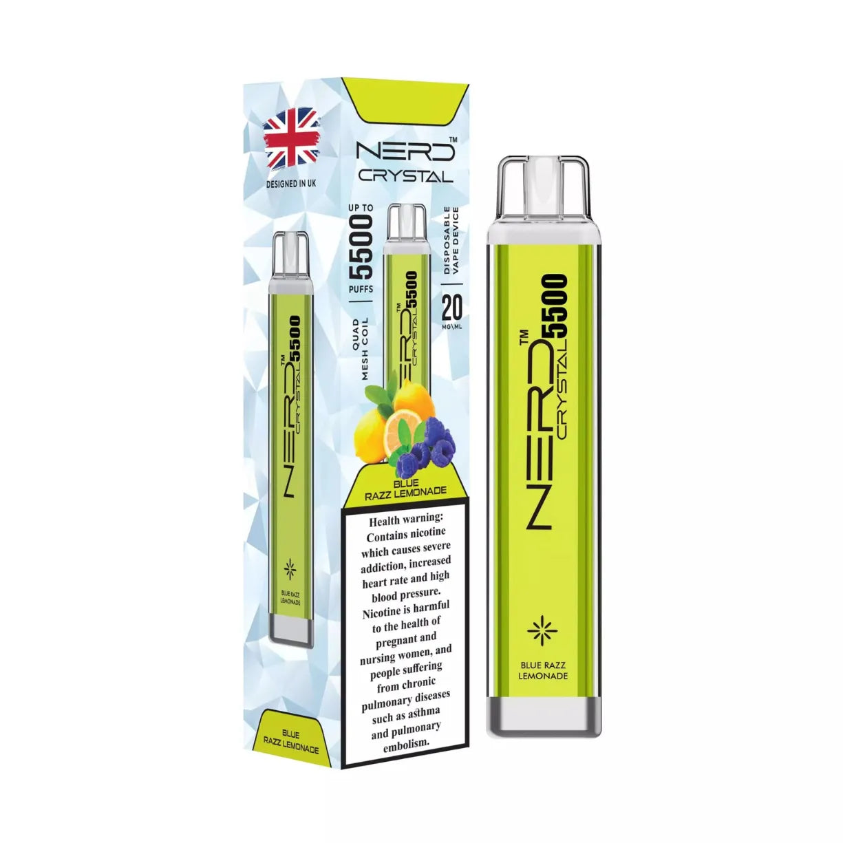Nerd Crystal 5500 Puffs Disposable Vape in Dubai, UAE