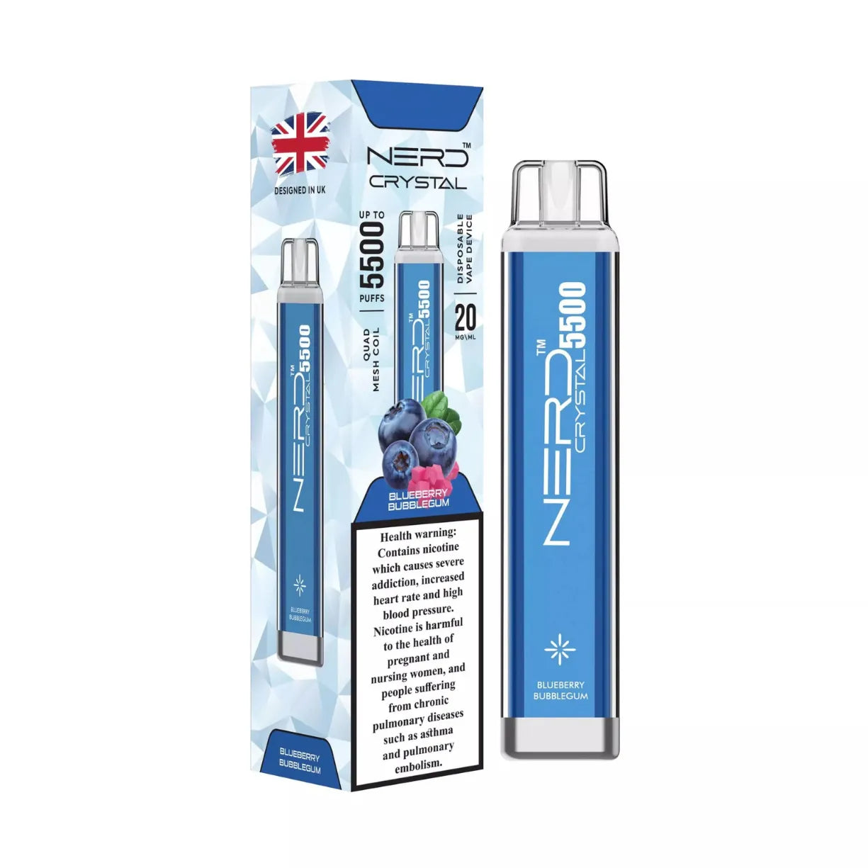 Nerd Crystal 5500 Puffs Disposable Vape in Dubai, UAE