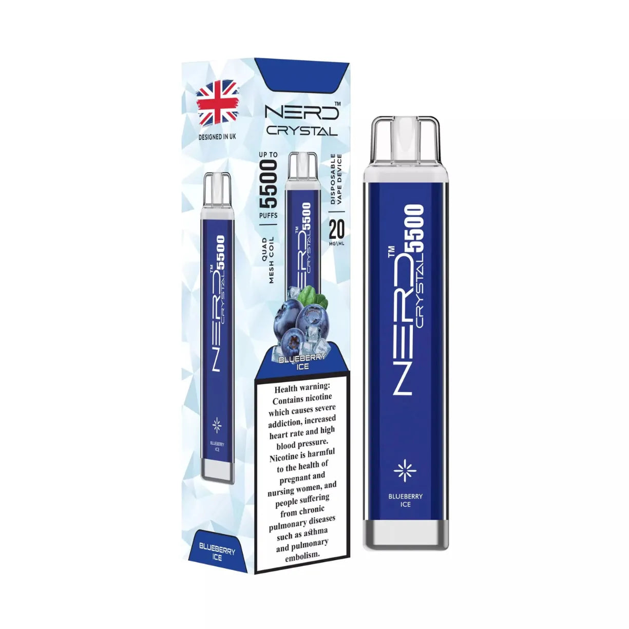 Nerd Crystal 5500 Puffs Disposable Vape in Dubai, UAE