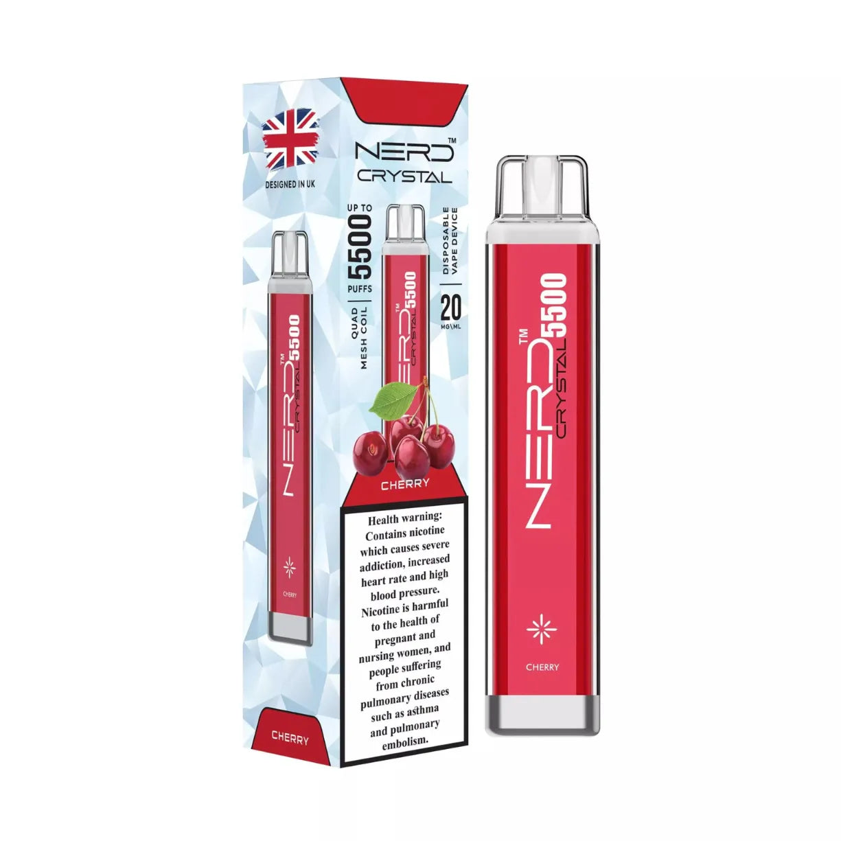 Nerd Crystal 5500 Puffs Disposable Vape in Dubai, UAE