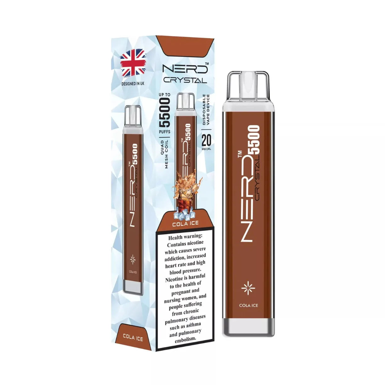 Nerd Crystal 5500 Puffs Disposable Vape in Dubai, UAE
