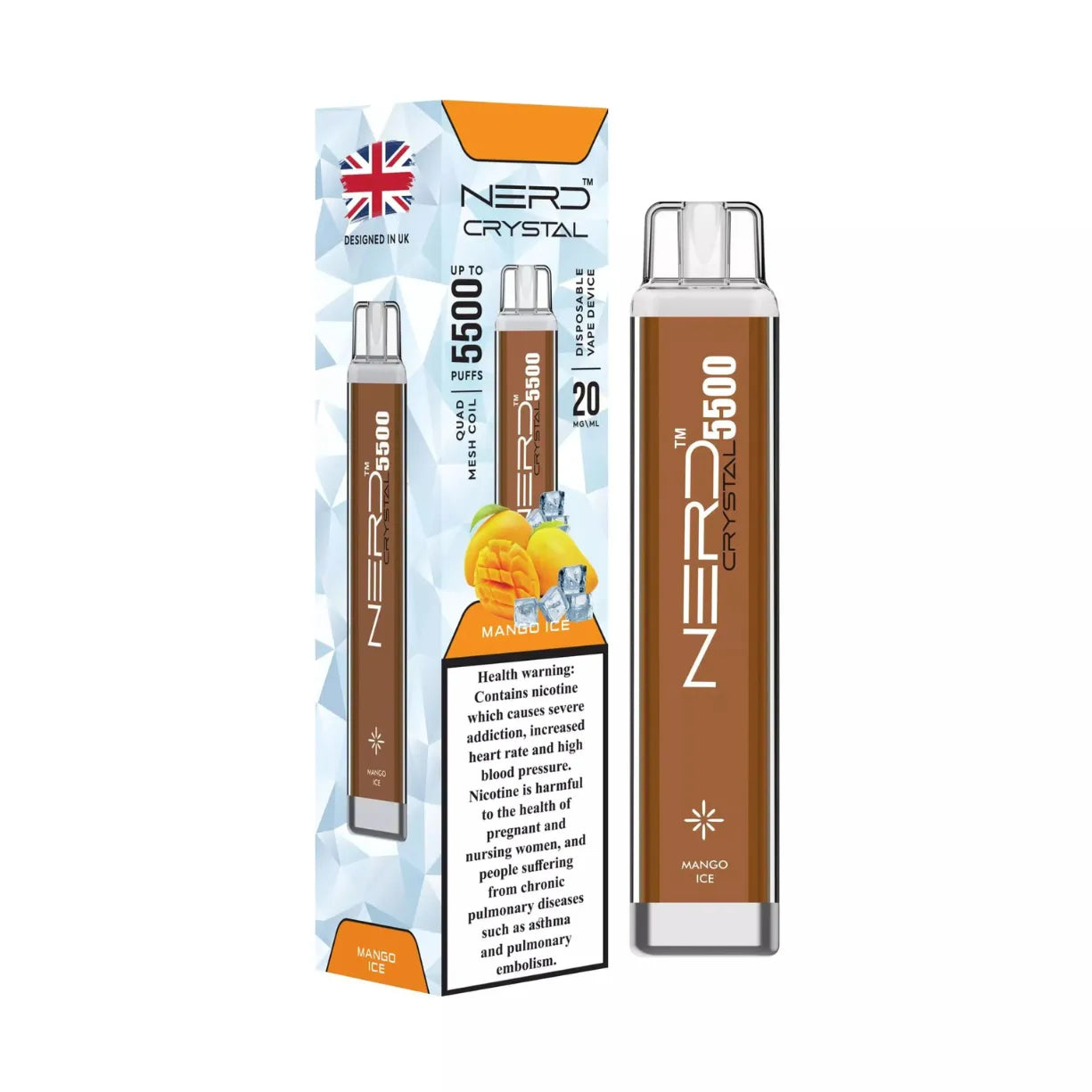 Nerd Crystal 5500 Puffs Disposable Vape in Dubai, UAE